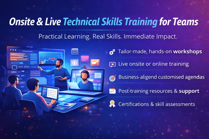 🧠 Onsite & Live Technical Skills Training for Teams
